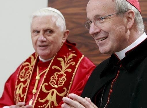 Pope Benedict and Cardinal Schonborn