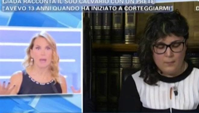 giada vitale don marino prete pedofilo abusi pomeriggio5 twitter 2017 thumb660x453